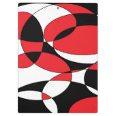 Porte-bloc Noir, blanc et rouge (Dos)