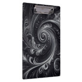Porte-bloc Noir Blanc Gris Abstrait Moderne Simple Tourbillon (Swatch)