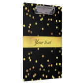 Porte-bloc Noir chic de confettis d'or (Swatch)