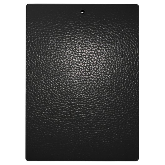 Porte-bloc noir de cuir (Dos)