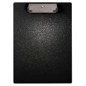 Porte-bloc noir de cuir (Devant)