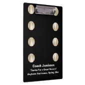 Porte-bloc Noir, Entraîneur De Baseball, Nom, Merci (Swatch)