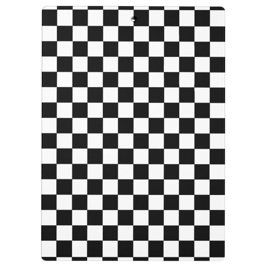 Porte-bloc Noir et blanc Checkered (Dos)