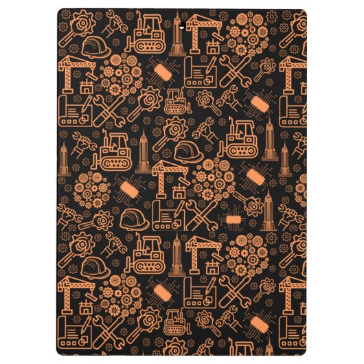 Porte-bloc Noir et marron Architectural Blueprint Engineer (Dos)