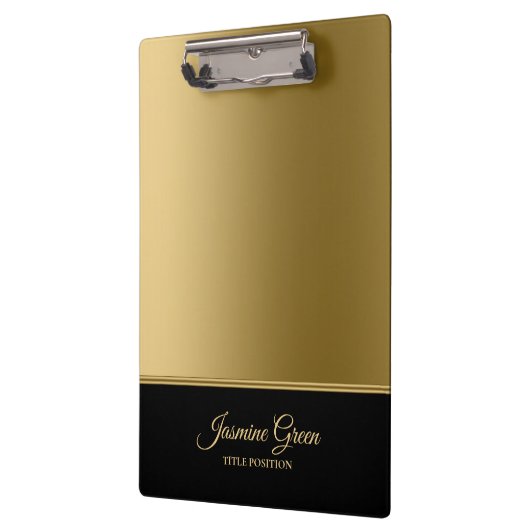 Porte-bloc Noir Et Or Design (Gauche)