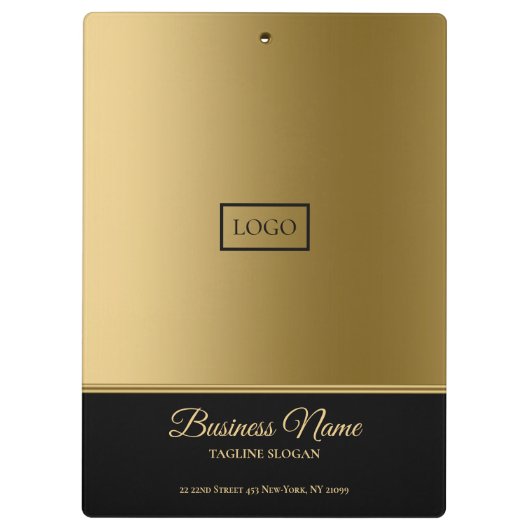 Porte-bloc Noir Et Or Design (Dos)
