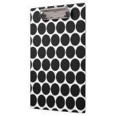 PORTE-BLOC NOIR MODERNE, POIS BLANCS (Gauche)