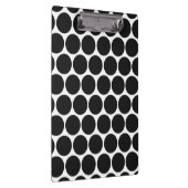PORTE-BLOC NOIR MODERNE, POIS BLANCS (Swatch)