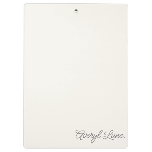 Porte-bloc Nom de calligraphie blanche de script blanc d'ivoi (Dos)