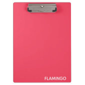 Porte-bloc Nom de couleur rose Flamant rose (Devant)