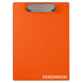 Porte-bloc Nom de couleur rouge persimon (Devant)