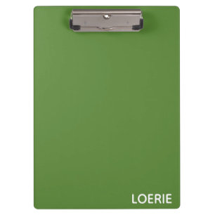 Porte-bloc Nom de la couleur verte de Loerie
