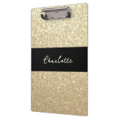 Porte-bloc Nom de la Parties scintillant de luxe Sparkle Gold (Gauche)