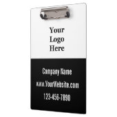 Porte-bloc Nom de l'entreprise Logo Site Web Numéro de téléph (Gauche)