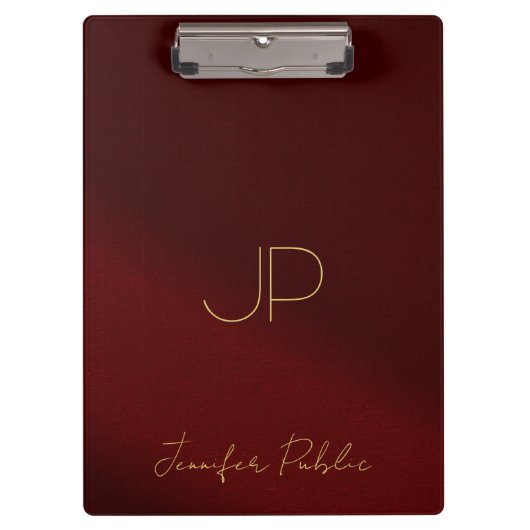 Porte-bloc Nom de script de calligraphie Monogramme Élégant T (Devant)