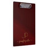 Porte-bloc Nom de script manuscrit élégant monogramme de text (Swatch)