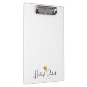 Porte-bloc Nom de script manuscrit monogramme moderne (Swatch)