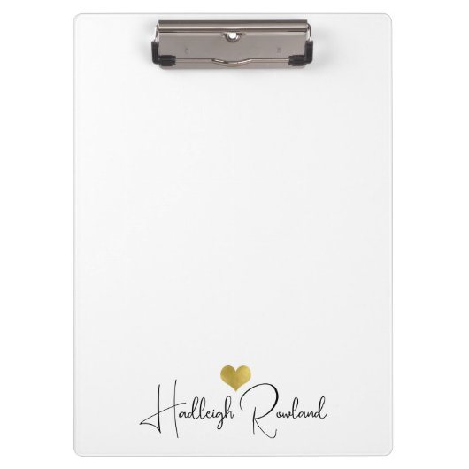 Porte-bloc Nom de script manuscrit monogramme moderne (Devant)
