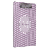 Porte-bloc Nom décoré d'un monogramme pourpre de Quatrefoil (Swatch)