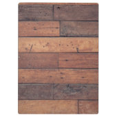 Porte-bloc Nom du bureau d'affaires en bois rustique (Dos)