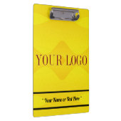 Porte-bloc Nom du logo personnalisé Porte - bloc jaune (Swatch)