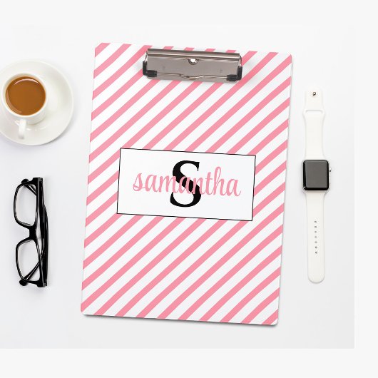 Porte-bloc Nom du monogramme initial