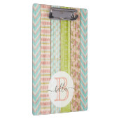 Porte-bloc Nom du monogramme Roses de Shabby sur le chalet ru (Swatch)