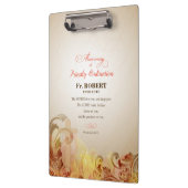 Porte-bloc Nom et année personnalisés, 60e Ordination sacerdo (Gauche)