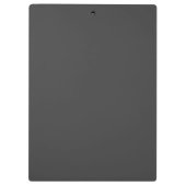 Porte-bloc Nom et monogramme du cool | gris foncé (Dos)