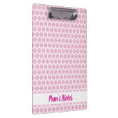 Porte-bloc Nom floral rose moderne (Swatch)