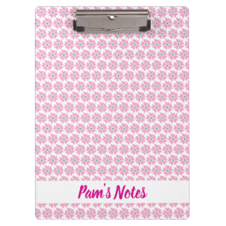 Porte-bloc Nom floral rose moderne