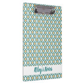 Porte-bloc Nom floral Turquoise souple (Swatch)