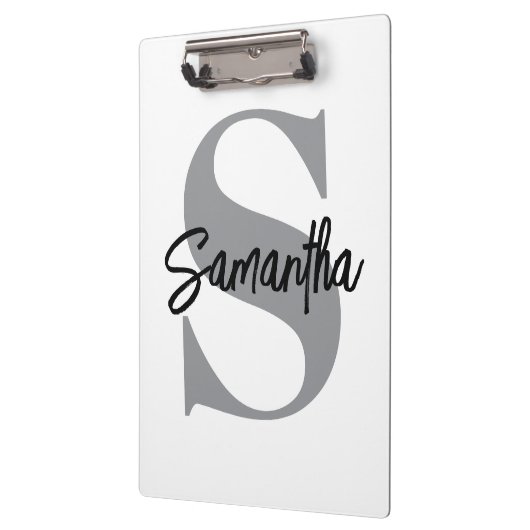 Porte-bloc Nom initial du monogramme (Gauche)