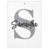 Porte-bloc Nom initial du monogramme (Dos)