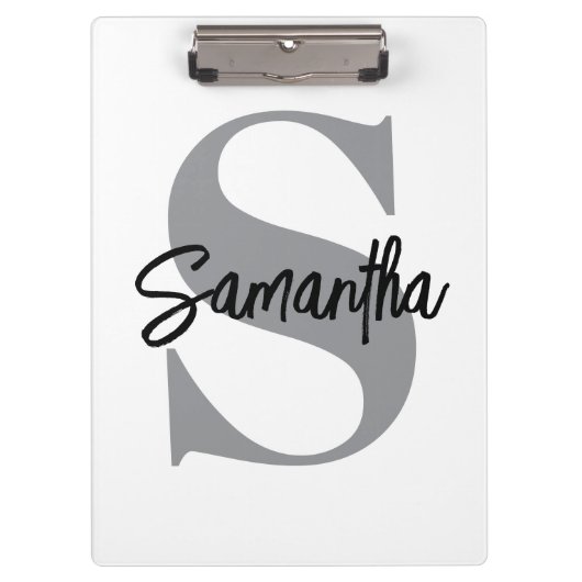 Porte-bloc Nom initial du monogramme (Devant)