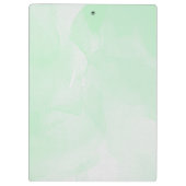 Porte-bloc Nom personnalisé aquarelle verte (Dos)