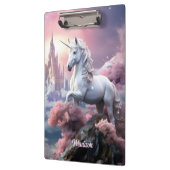 Porte-bloc Nom personnalisé belle licorne (Gauche)