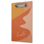 Porte-bloc Nom personnalisé Boho Sud-Ouest Paysage moderne (Gauche)