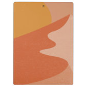 Porte-bloc Nom personnalisé Boho Sud-Ouest Paysage moderne (Dos)