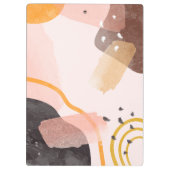 Porte-bloc Nom personnalisé du Motif Abstrait Boho (Dos)