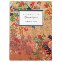 Nom personnalisé Enseignant Infirmière Floral japo