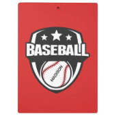 Porte-bloc Nom personnalisé et base-ball couleur (Dos)