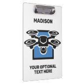 Porte-bloc Nom personnalisé et drone de texte (Swatch)