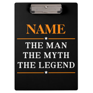 Porte-bloc Nom Personnalisé L'Homme Le Mythe La Légende