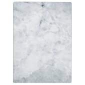 Porte-bloc Nom personnalisé/Marbre blanc couleur élégant (Dos)