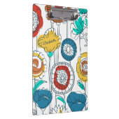 Porte-bloc Nom personnalisé mignon Abstrait Fleurs modernes M (Swatch)