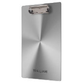 Porte-bloc Nom personnalisé par métal balayé (Gauche)