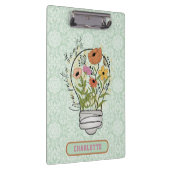 Porte-bloc Nom personnalisé Pensées positives Inspiration (Swatch)