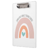 Porte-bloc Nom personnalisé Rainbow Homeschool (Gauche)