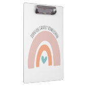 Porte-bloc Nom personnalisé Rainbow Homeschool (Swatch)